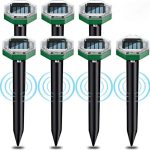 دفع کننده اولتراسونیک حیوانات و پرندگان خورشیدی ALOONEN مدل NFHD88DV بسته 7 عددی