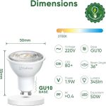 لامپ‌ هالوژن  LED مدل GU10 کلاس A  معادل ۵۰ وات برند sailsco بسته 6 عددی - Image 2