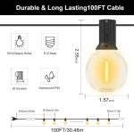 چراغ‌های رشته‌ای LED مدل G40 با طول 30 متر با کنترل از راه دورBosius - Image 2