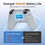 دسته بازی بی‌سیم چندمنظوره با جوی‌استیک و تریگر هال افکت برند EasySMX مدل X05 - Image 2