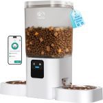 ظرف غذای اتوماتیک 2 کاسه ای گربه frienhund مدل ACF190W-C ظرفیت 7 لیتر