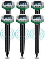 دفع کننده اولتراسونیک حیوانات و پرندگان خورشیدی ALOONEN مدل NFHD88DV بسته 6 عددی - تصویر 10