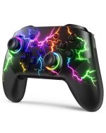 کنترلرهای سوئیچ VOYEE سازگار با Switch/Lite/OLED/PC Windows، 1000mAh RGB Lightning LED