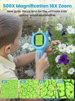 میکروسکوپ آکوات دیجیتال دستی با فوکوس خودکار و صفحه نمایش ۲ اینچی، ۸ LED، جیبی قابل شارژ کوچک - Image 10