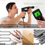 اسکنر دیواری Stud Finder ارتقا یافته 7 در 1، آشکارساز گل میخ برای مرکز و لبه چوب، سیم AC زنده، گل میخ‌های فلزی، لوله تیرچه، سنسور گل میخ چند منظوره با نمایشگر LCD و آلارم صوتی (مشکی) - تصویر 11