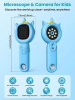 میکروسکوپ آکوات دیجیتال دستی با فوکوس خودکار و صفحه نمایش ۲ اینچی، ۸ LED، جیبی قابل شارژ کوچک - Image 3
