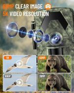 دوربین حیات وحش 5K 60MP  مدل  PR-901 با زاویه دید عریض 115 فوت و 150 درجه - Image 3