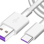 کابل شارژ سریع هوآوی Super Charge  سایز 5M با درگاه USB-C و جریان 5 آمپر