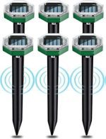 دفع کننده اولتراسونیک حیوانات و پرندگان خورشیدی ALOONEN مدل NFHD88DV بسته 6 عددی