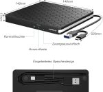 سی دی رایتر و دی وی دی رایتر اکسترنال Amicool با پورت USB 3.0 - تصویر 7