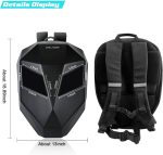 کوله پشتی هوشمند موتورسواری . لپ تاپ Crelander LED Knight مدل CR0 - Image 8