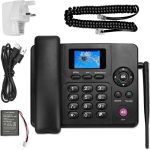 تلفن بی‌سیم ثابت Lychee 2،3،4G   دو سیم‌کارت، وای‌فای   چندزبانه، صفحه نمایش رنگی بزرگ با نور پس‌زمینه   آنتن جداشونده   تلفن رومیزی برای