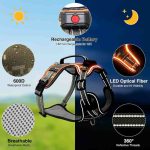 قلاده سگ روشن بدون کشیدن، مهار سگ LED با دسته نرم قابل شارژ، Bpaw T - تصویر 4