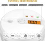 نمایشگر LCD هشدار دهنده مونوکسید کربن DGSFFHFSD - تصویر 3