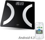 ترازوی دیجیتال هوشمند بلوتوثی WiTscale S220 اتصال به موبایل نشان دهنده چربی بدن