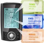دستگاه تنس عضلانی 2 کاناله  3 کاره  TENS EMS دارای ۳۶ حالت ماساژ - تصویر 5