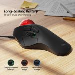 ماوس ارگونومیک بی‌سیم Nulea  مدل M505 - Image 6