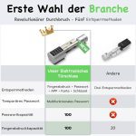 قفل درب هوشمند اثر انگشتی Anweller کد دار با ۲ کلید و ۲ کارت IC - تصویر 6