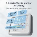 دستگاه اندازه‌گیری کیفیت هوا و دی‌اکسید کربن 5 در 1 هوشمند برند SwitchBot مدل Meter Pro CO2 Monitor - تصویر 2