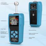 رطوبت سنج، رطوبت سنج DURFICST با صفحه نمایش رنگی LCD و آلارم صوتی، - تصویر 7