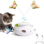 اسباب‌بازی گربه پروانه‌ای تعاملی ۳ در ۱ ALL FOR PAWS با توپ‌های غلتان