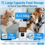ظرف غذای اتوماتیک 2 کاسه ای گربه frienhund مدل ACF190W-C ظرفیت 7 لیتر - تصویر 4