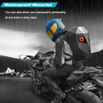 کوله پشتی هوشمند موتورسواری . لپ تاپ Crelander LED Knight مدل CR0 - Image 4