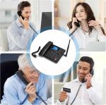 تلفن بی‌سیم ثابت Lychee 2،3،4G   دو سیم‌کارت، وای‌فای   چندزبانه، صفحه نمایش رنگی بزرگ با نور پس‌زمینه   آنتن جداشونده   تلفن رومیزی برای - تصویر 8