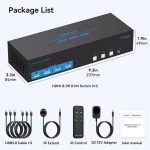 سوئیچ KVM برند VPFCT مدل VP-SW332 وضوح تصویر 4K - Image 2