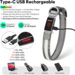 قلاده سگ چراغ‌دار - قلاده سگ LED چند رنگ، USB-C قابل شارژ با نشانگر باتری - Image 5