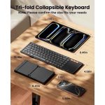 کیبورد بلوتوثی تاشو به همراه تاچ پد چندلمسی برند ProtoArc مدل XK01-TP - Image 3