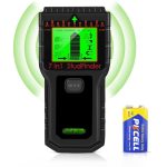 اسکنر دیواری Stud Finder ارتقا یافته 7 در 1، آشکارساز گل میخ برای مرکز و لبه چوب، سیم AC زنده، گل میخ‌های فلزی، لوله تیرچه، سنسور گل میخ چند منظوره با نمایشگر LCD و آلارم صوتی (مشکی)