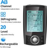 دستگاه تنس عضلانی 2 کاناله  3 کاره  TENS EMS دارای ۳۶ حالت ماساژ - تصویر 10