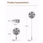 پنکه تاشو شارژی مدل P2000 Folding Fan - تصویر 9