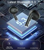 هدفون بی‌سیم Y42  ایرباد بلوتوث ۵.3 با قاب شارژ،  (آبی) - Image 3