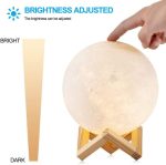 چراغ ماه 3D MOON LAMP پایه چوبی - Image 9
