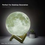 چراغ ماه 3D MOON LAMP پایه چوبی - Image 5