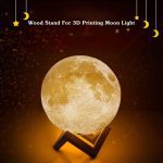 چراغ ماه 3D MOON LAMP پایه چوبی - Image 7