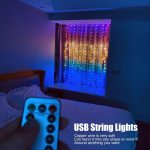 ریسه پرده‌ای USB 3x3 متری برند NINGANME  با کنترل از راه دور - تصویر 4
