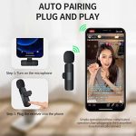 میکروفون یقه‌ای بی‌سیم حرفه‌ای K9 برای آیفون، آیپد - Image 5