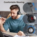 هدست بلوتوث با میکروفون  Beebang با دکمه میکروفون و بی‌صدا - تصویر 7