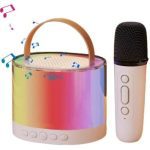 اسپیکر بلوتوثی کوچک Fusion Tunes مدل  K52 همراه میکروفون تکی کارائوکه بی‌سیم - Image 7