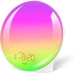 ساعت زنگ‌دار با نور طلوع آفتاب برند Suright مدل ‎LD081-WH
