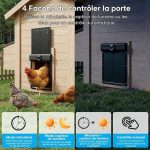 درب اتوماتیک خورشیدی مرغداری MASTERFUN با کنترل از راه دور، ۱۲۰ متر - تصویر 5