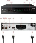 گیرنده تلویزیون Romicta 2024 DVB-T2  با قابلیت پخش از طریق USB، HDMI، SCART - تصویر 7