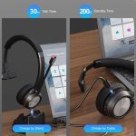 هدست بلوتوث با میکروفون  Beebang با دکمه میکروفون و بی‌صدا - تصویر 6