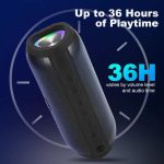 اسپیکر بلوتوثیYKALL با صدای استریو 20 وات دارای بیس و چراغ‌های RGB - Image 8