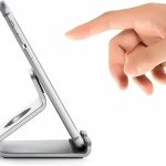 پایه نگهدارنده و هولدر تبلت و گوشی موبایل TODO از جنس آلیاژ آلومینیوم با سایز 3.5 تا 7 اینچ رنگ مشکی