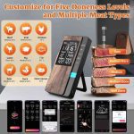 دماسنج دیجیتال گوشت بی‌سیم APKEZEL دارای دو پروب فوق نازک - تصویر 6