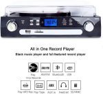 گرامافون بلوتوثی برند DIGITNOW با تبدیل وینیل به MP3 و پخش کاست، رادیو AM/FM، و ریموت - تصویر 3